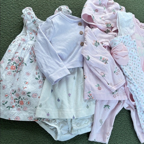 :Price Firm: Bundle of 4 0-3 Months Girl Matching Outfit Sets - Picture 2 of 7